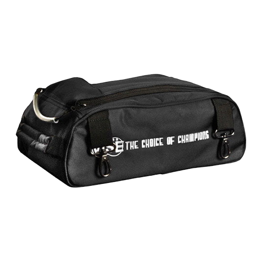 Vise 2-Ball Clear Top Shoe Bag - Black