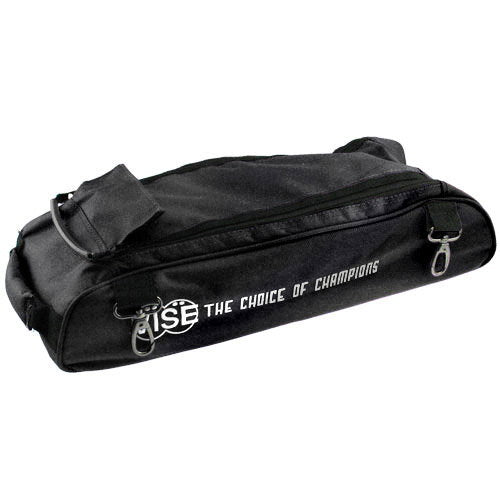 Vise 3-Ball Clear Top Add-On Shoe Bag - Black