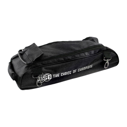 Vise 3-Ball Clear Top Add-On Shoe Bag - Black