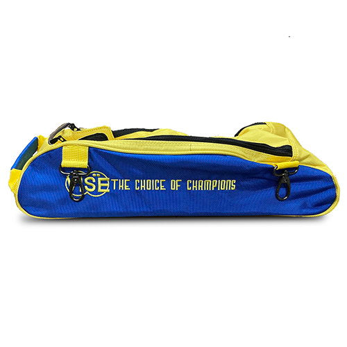 Vise 3-Ball Clear Top Add-On Shoe Bag - Blue/Yellow