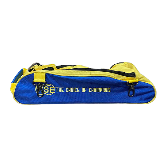 Vise 3-Ball Clear Top Add-On Shoe Bag - Blue/Yellow