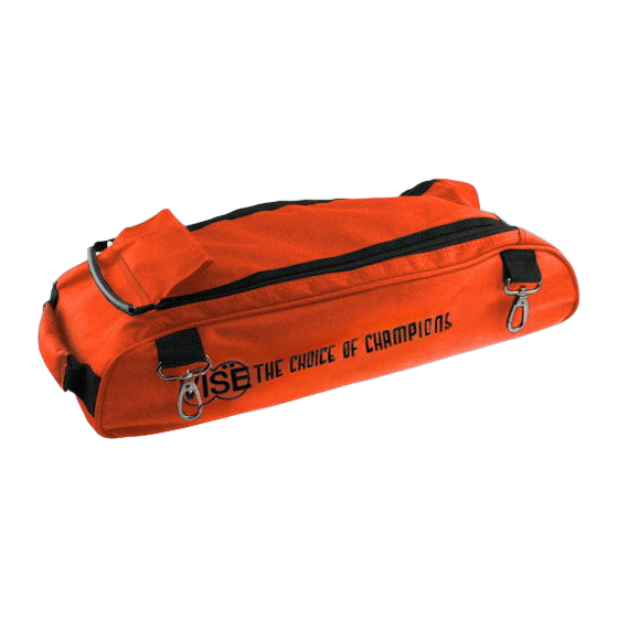 Vise 3-Ball Clear Top Add-On Shoe Bag - Orange