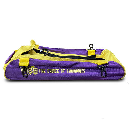 Vise 3-Ball Clear Top Add-On Shoe Bag - Purple/Yellow