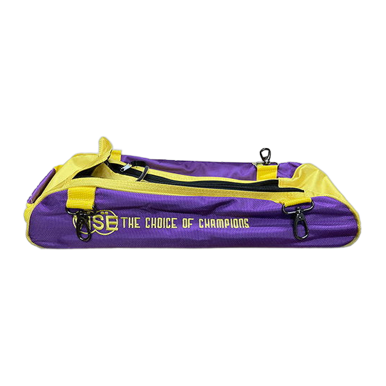 Vise 3-Ball Clear Top Add-On Shoe Bag - Purple/Yellow