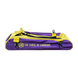 Vise 3-Ball Clear Top Add-On Shoe Bag - Purple/Yellow