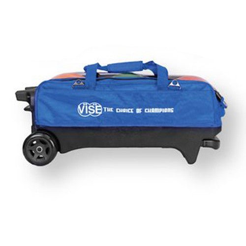 Vise 3 Ball Tournament Triple Roller Bowling Bag - Blue Bowling Bag