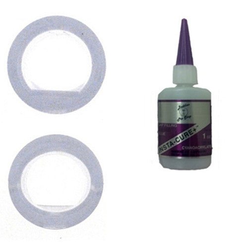 Vise Oval & Power Oval Inserts Combo (10 pack of each grip) Bowling Accessories